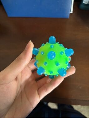 Blue & Green Spiky Sensory Ball Kids Toy
